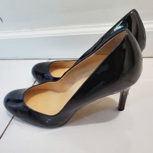 Patent leather pumps